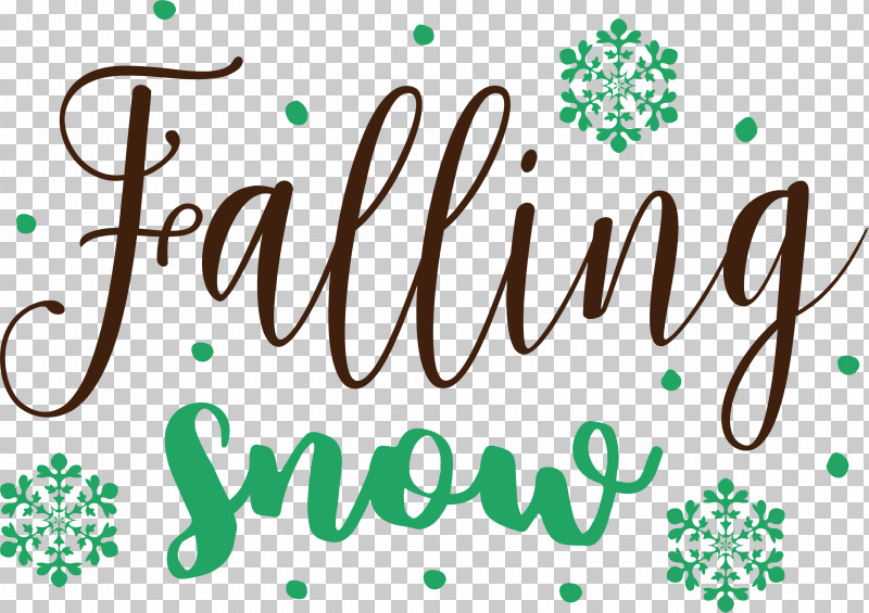 Falling Snowflake Falling Snow Winter PNG, Clipart, Calligraphy, Falling Snow, Falling Snowflake, Geometry, Green Free PNG Download