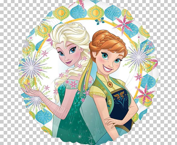Elsa Anna Frozen Fever Mylar Balloon PNG, Clipart, Anna, Balloon, Birthday, Bopet, Cartoon Free PNG Download
