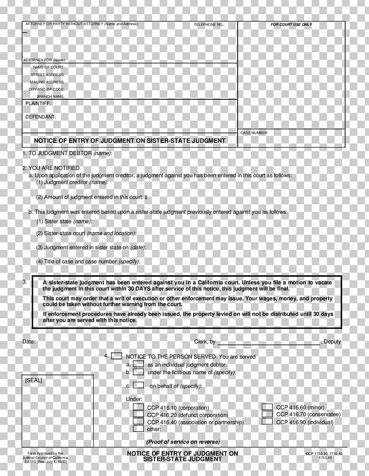 Document Judgment California Template PDF PNG, Clipart, Acknowledgment, Area, California, Diagram, Document Free PNG Download