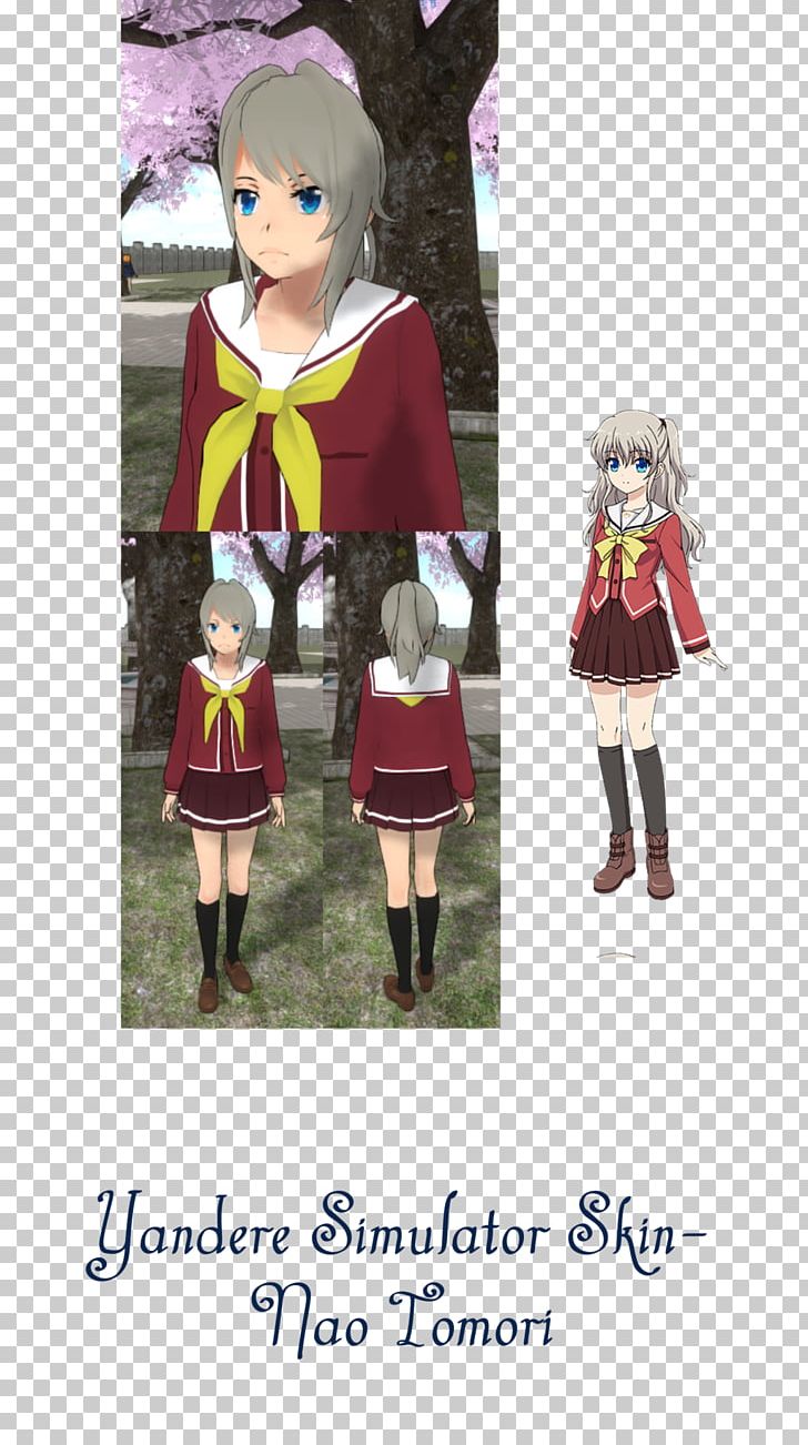 Yandere Simulator Nao Tomori Yuno Gasai PNG, Clipart, Anime, Art, Cartoon, Charlotte, Clothing Free PNG Download