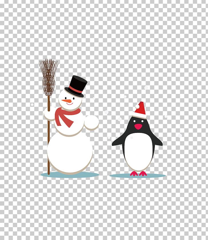 Penguin Santa Claus Snowman Christmas PNG, Clipart, Bird, Christmas Penguin, Christmas Snow, Christmas Snowman, Cute Penguin Free PNG Download
