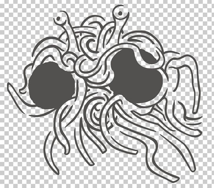 Pasta The Gospel Of The Flying Spaghetti Monster Spaghetti With Meatballs Carbonara PNG, Clipart, Artwork, Black, Black And White, Circle, Drawing Free PNG Download