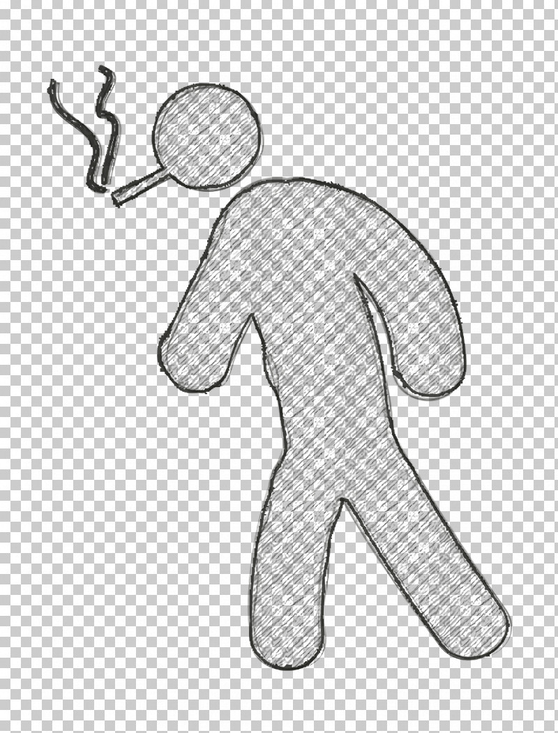 People Icon Man Walking And Smoking Icon Humans 2 Icon PNG, Clipart, Clothing, Human Body, Humans 2 Icon, Joint, Line Art Free PNG Download