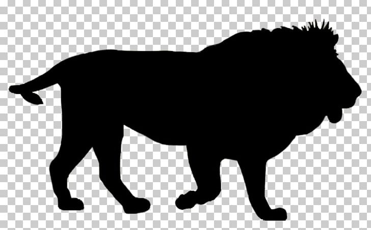 White Lion Silhouette PNG, Clipart, Animals, Big Cats, Black, Black And White, Carnivoran Free PNG Download