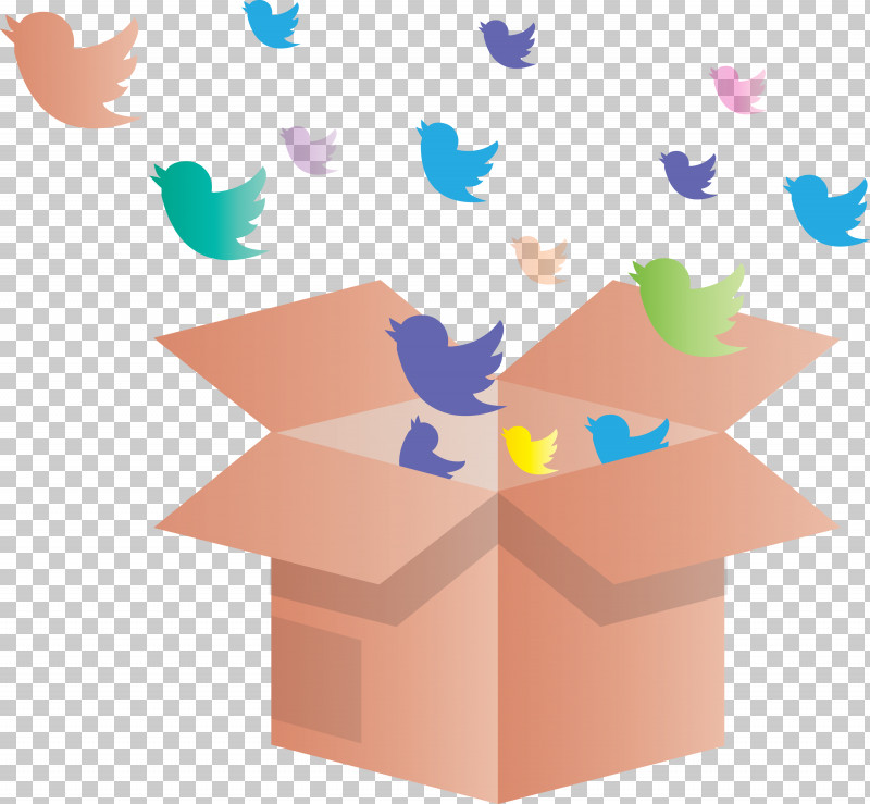 Twitter Birds Opened Box PNG, Clipart, Birds, Opened Box, Origami, Twitter Free PNG Download