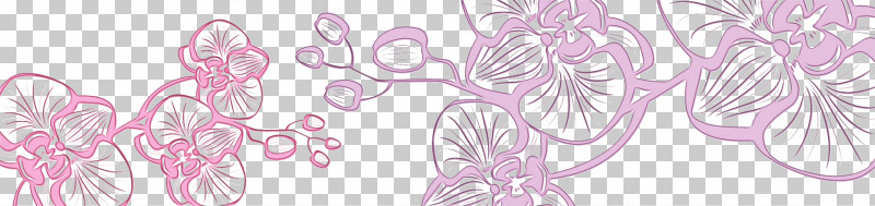 Pink Plant Line Art Pattern PNG, Clipart, Floral Line, Flower Background, Flower Border, Line Art, Paint Free PNG Download