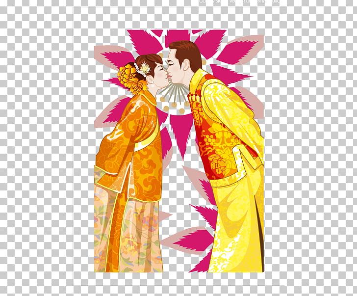 Wedding Photography Illustration PNG, Clipart, Art, Chinese Style, Fashion Illustration, Fictional Character, Flower Free PNG Download