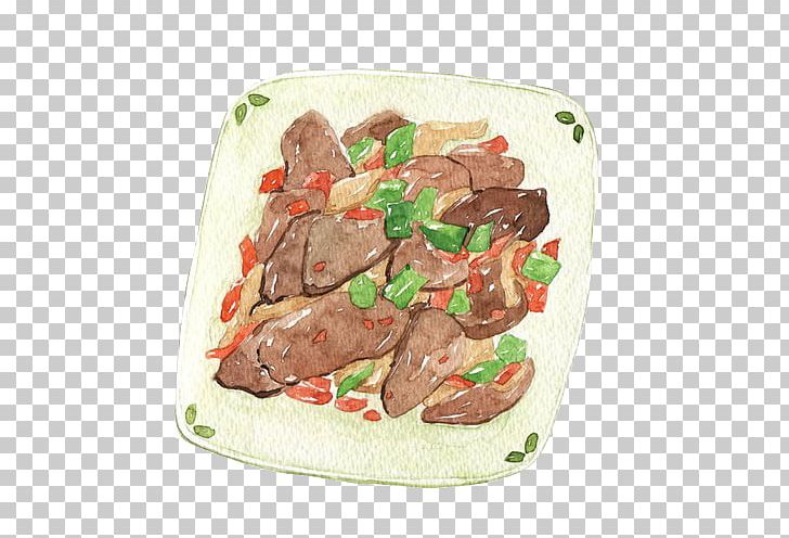 Xi An Chinese Cuisine Watercolor Painting Food Illustration PNG, Clipart, Beef, Cooking, Creative Work, Cuisine, Designer Free PNG Download