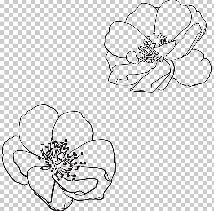 Line Art Drawing Flower Visual Arts PNG, Clipart, Art, Artwork, Black, Black And White, Body Jewelry Free PNG Download