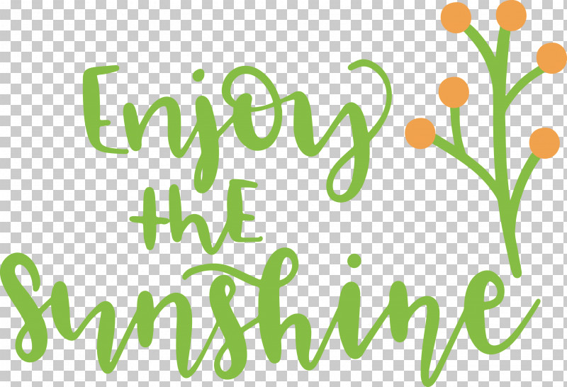 Sunshine Enjoy The Sunshine PNG, Clipart, Behavior, Floral Design, Happiness, Leaf, Logo Free PNG Download