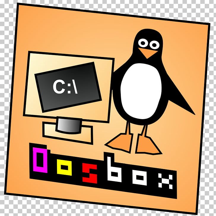 DOSBox DOS-Emulator PNG, Clipart, Area, Artwork, Beak, Bird, Computer Icons Free PNG Download