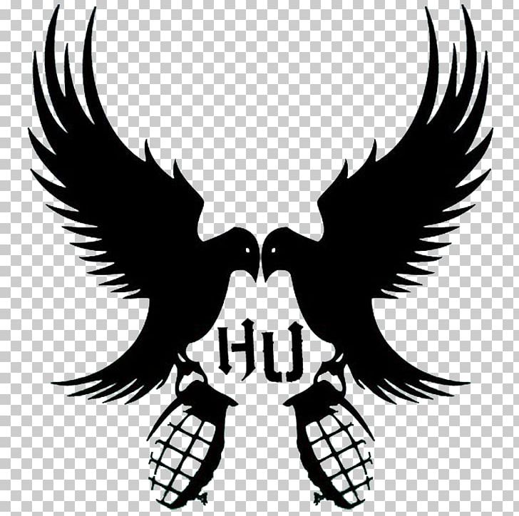 Hollywood Undead Dove And Grenade Notes From The Underground Swan Songs PNG, Clipart, American Tragedy, Beak, Bird, Bird Of Prey, Black And White Free PNG Download