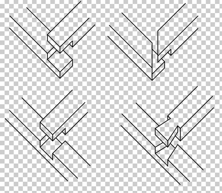 Lap Joint Woodworking Joints Carpenter PNG, Clipart, Angle, Black And White, Building, Carpenter, Circle Free PNG Download