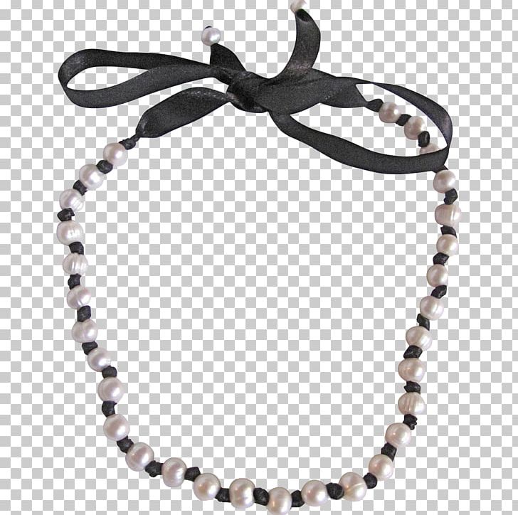 Necklace Bead Cultured Freshwater Pearls Bracelet Choker PNG, Clipart, Bead, Black Ribbon, Body Jewellery, Body Jewelry, Bracelet Free PNG Download