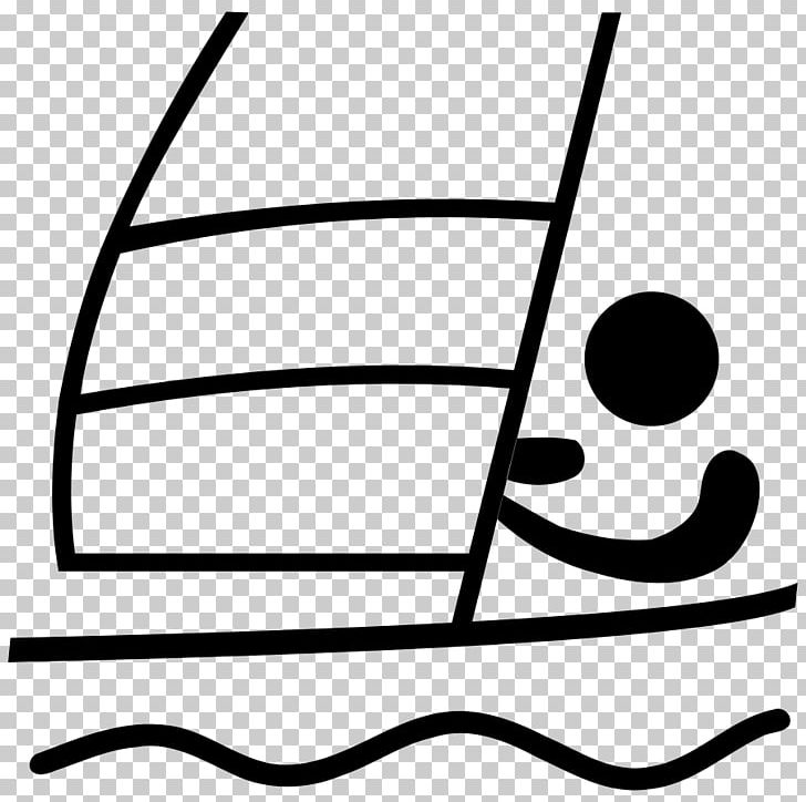 Olympic Games Sailing Paralympic Games Windsurfing PNG, Clipart, Angle, Area, Black, Black And White, Campsite Free PNG Download