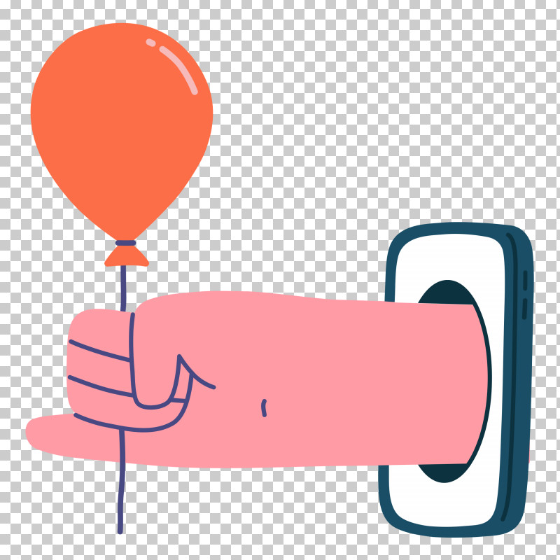 Hand Holding Balloon Hand Balloon PNG, Clipart, Balloon, Cartoon, Geometry, Hand, Hm Free PNG Download