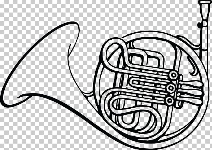 French Horns Coloring Book Drawing Musical Instruments PNG, Clipart, Black And White, Brass Instrument, Brass Instruments, Coloring Book, Cor Anglais Free PNG Download