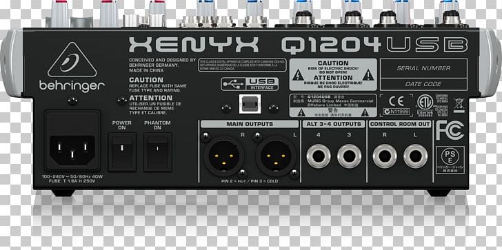 Microphone Preamplifier Audio Mixers Behringer PNG, Clipart, Audio, Audio Crossover, Audio Equipment, Audio Receiver, Behringer Xenyx Free PNG Download