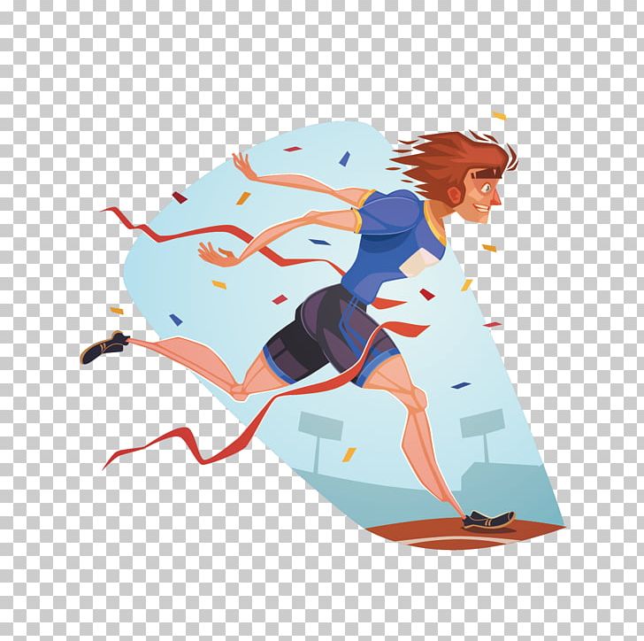 Sport Running Drawing Illustration PNG, Clipart, Art, Blue, Cartoon, Drawing, Euclidean Vector Free PNG Download