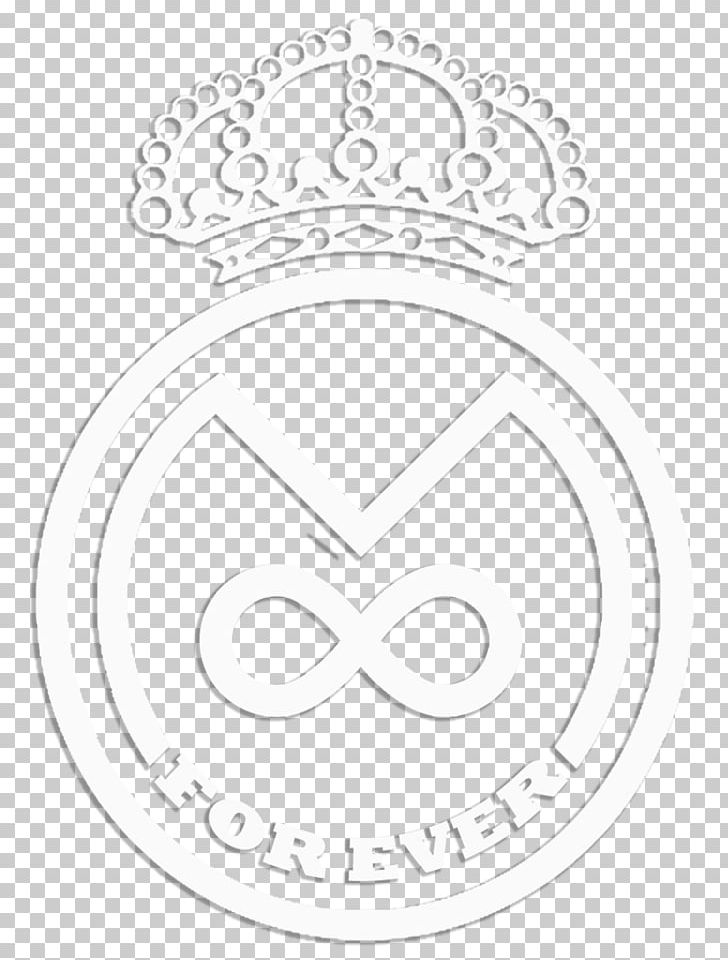 Real Madrid C.F. Logo White Sport PNG, Clipart, Area, Black And White, Brand, Circle, Coloring Book Free PNG Download