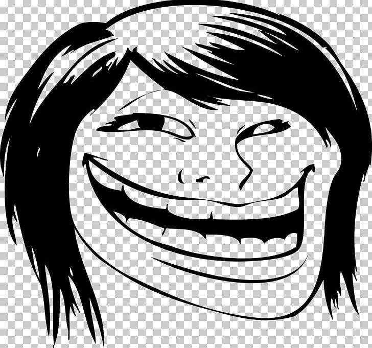 Trollface Internet Troll Decal Rage Comic Sticker PNG, Clipart, Black, Black And White, Cartoon, Cheek, Computer Free PNG Download