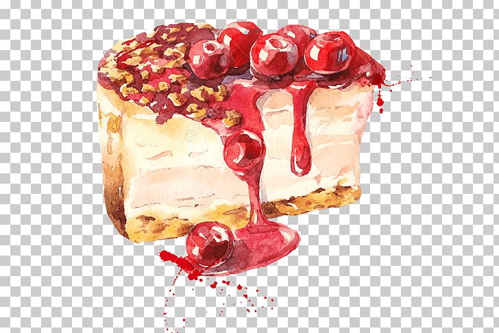Watercolor Painting Stock Photography PNG, Clipart, Art, Cheesecake, Cherry, Cranberry, Dessert Free PNG Download