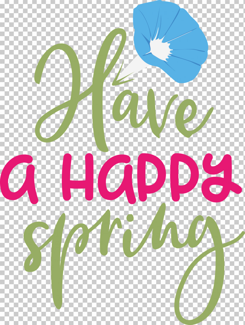Spring Have A Happy Spring PNG, Clipart, Cut Flowers, Floral Design, Flower, Green, Leaf Free PNG Download