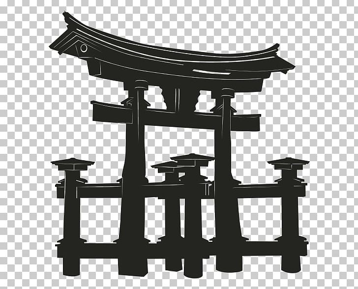 Itsukushima Shrine Meiji Shrine Torii Shinto Shrine Graphics PNG, Clipart, Angle, Black And White, Building, Cartoon, Drawing Free PNG Download