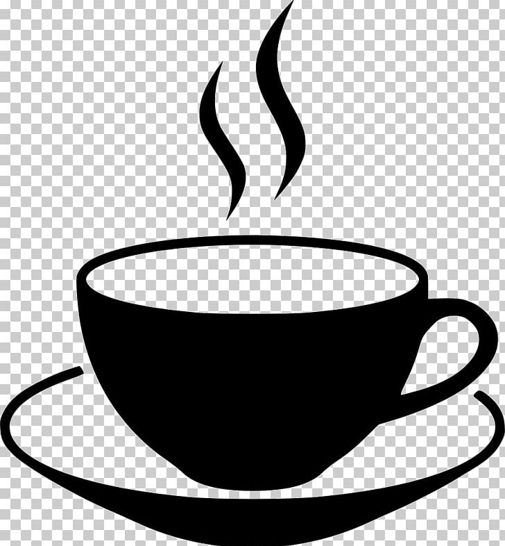 Coffee Cup Cafe Tea Breakfast PNG, Clipart, Artwork, Black And White, Breakfast, Cafe, Coffee Free PNG Download