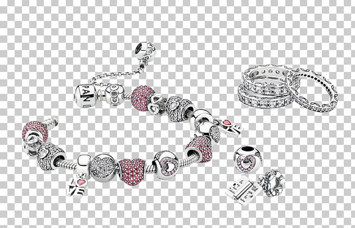 Pandora Earring Valentine's Day Charm Bracelet Jewellery PNG, Clipart, Bead, Body Jewelry, Bracelet, Charm Bracelet, Diamond Free PNG Download