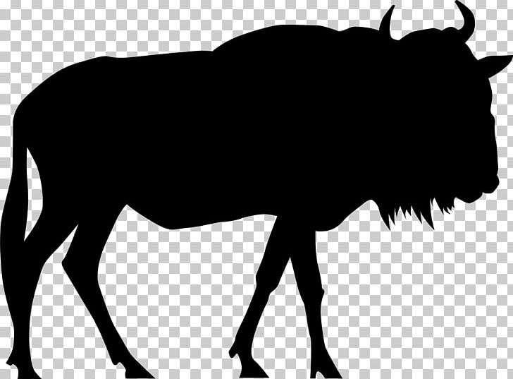 Silhouette Dog PNG, Clipart, Animals, Black Wildebeest, Blue Wildebeest, Cattle Like Mammal, Cow Goat Family Free PNG Download