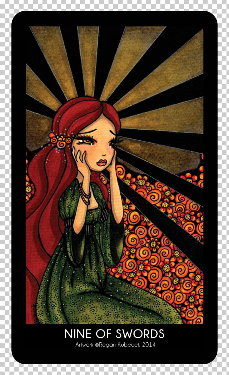 Tarot Nine Of Swords Playing Card Illustration Suit Of Swords PNG, Clipart, Art, Fairy, Fictional Character, Mythical Creature, Nine Of Swords Free PNG Download