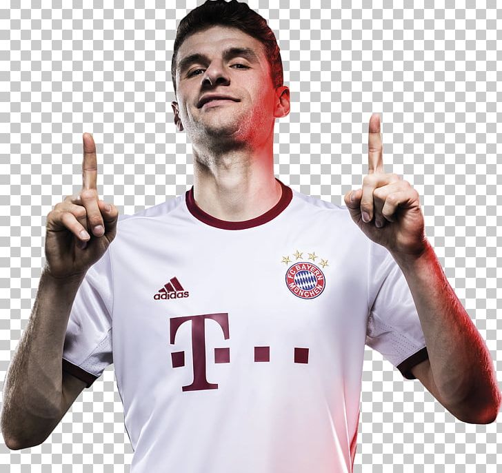 Thomas Müller Jersey FC Bayern Munich 2016–17 UEFA Champions League T-shirt PNG, Clipart, Clothing, Facial Hair, Fc Bayern Munich, Finger, Football Free PNG Download