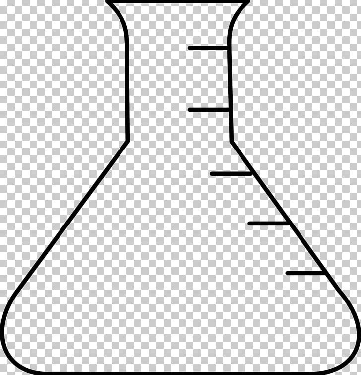 Laboratory Flasks Erlenmeyer Flask PNG, Clipart, Angle, Area, Beaker, Black, Black And White Free PNG Download
