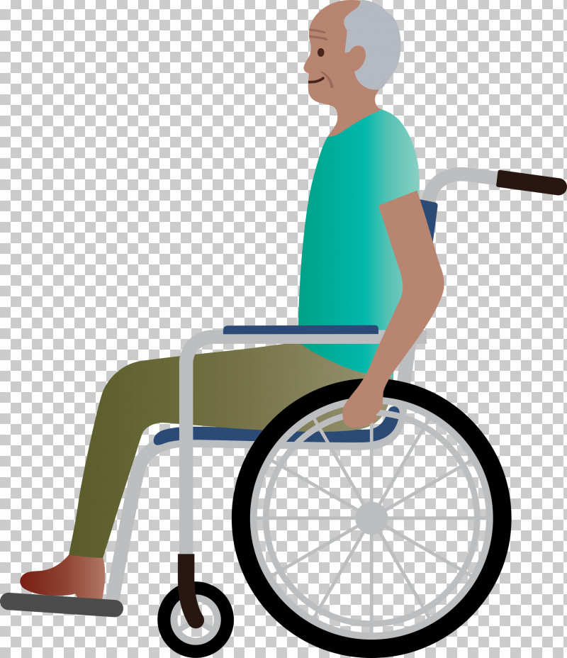 Grandpa Grandfather Wheelchair PNG, Clipart, Behavior, Bicycle, Exercise, Exercise Equipment, Grandfather Free PNG Download