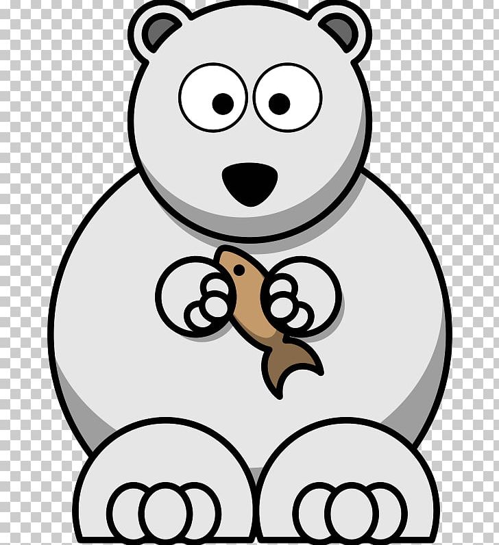 Polar Bear Cartoon PNG, Clipart, Art, Artwork, Bear, Black And White, Carnivoran Free PNG Download