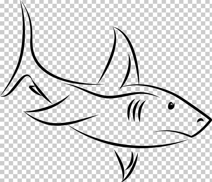 Shark Black And White Drawing PNG, Clipart, Abstract Lines, Adobe Illustrator, Animals, Area, Black Free PNG Download