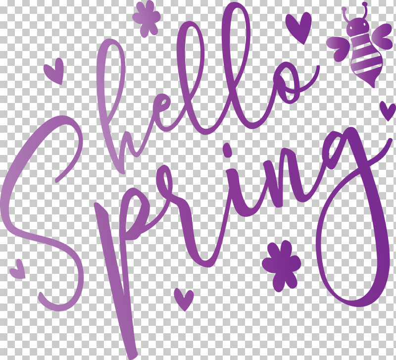 Hello Spring Spring PNG, Clipart, Calligraphy, Hello Spring, Magenta, Pink, Purple Free PNG Download