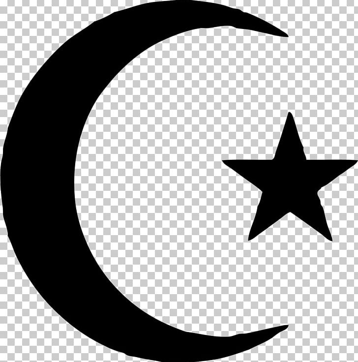 Symbols Of Islam Star And Crescent Religious Symbol PNG, Clipart, Agama, Artwork, Black And White, Christian Cross, Circle Free PNG Download