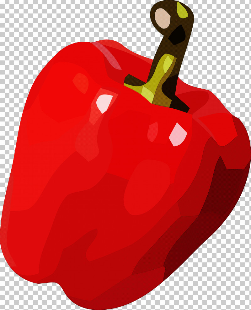 Pimiento Bell Pepper Chili Pepper Red PNG, Clipart, Apple, Bell Pepper, Chili Pepper, Fruit, Heart Free PNG Download