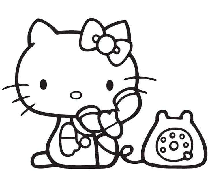 Hello Kitty Coloring Book Kids Coloring PNG, Clipart, Black, Carnivoran, Cartoon, Cat Like Mammal, Child Free PNG Download
