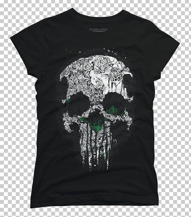 Long-sleeved T-shirt Skull Hoodie PNG, Clipart, Black, Bone, Brand, Cambric, Clothing Free PNG Download