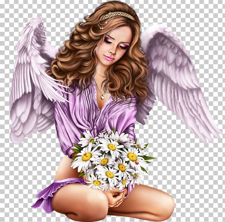 female angel drawing
