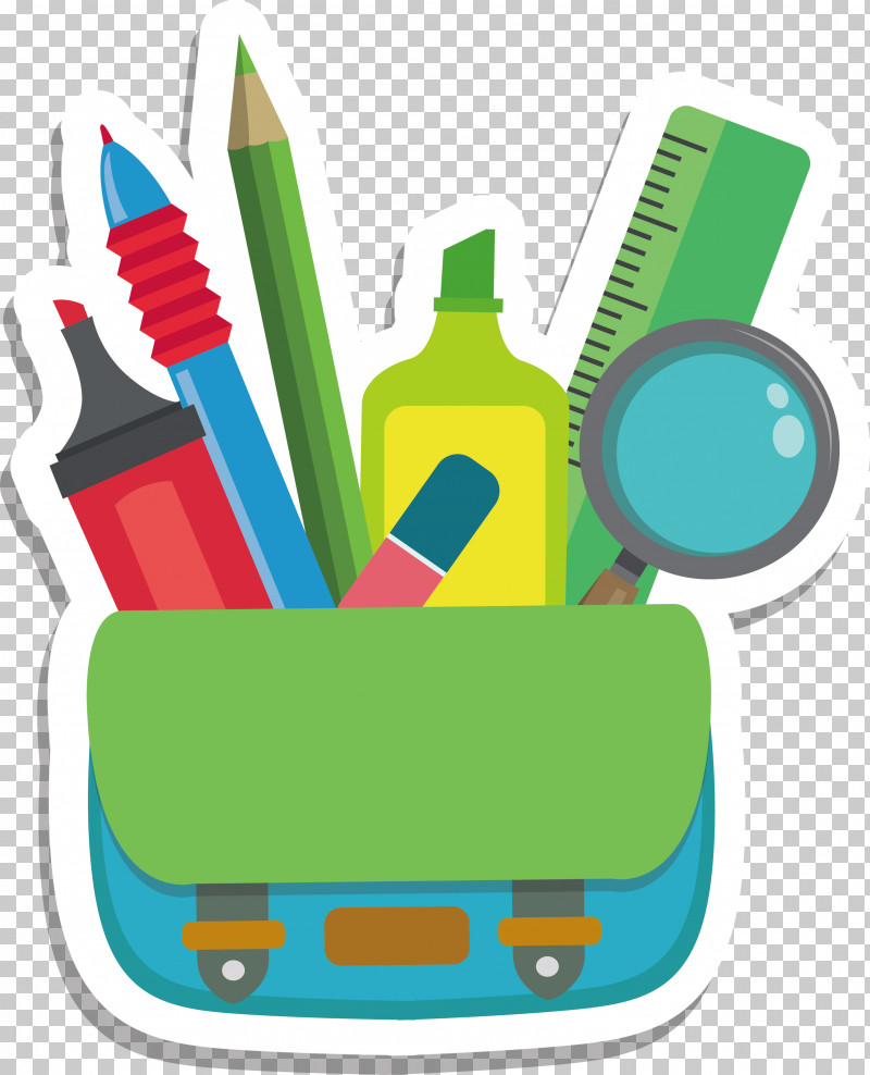 Back To School School Supplies PNG, Clipart, Back To School, Green, Line, Meter, School Supplies Free PNG Download