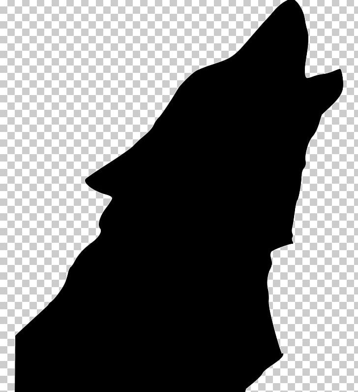 Dog Drawing Silhouette PNG, Clipart, Animals, Arctic Wolf, Black, Black And White, Black Wolf Free PNG Download