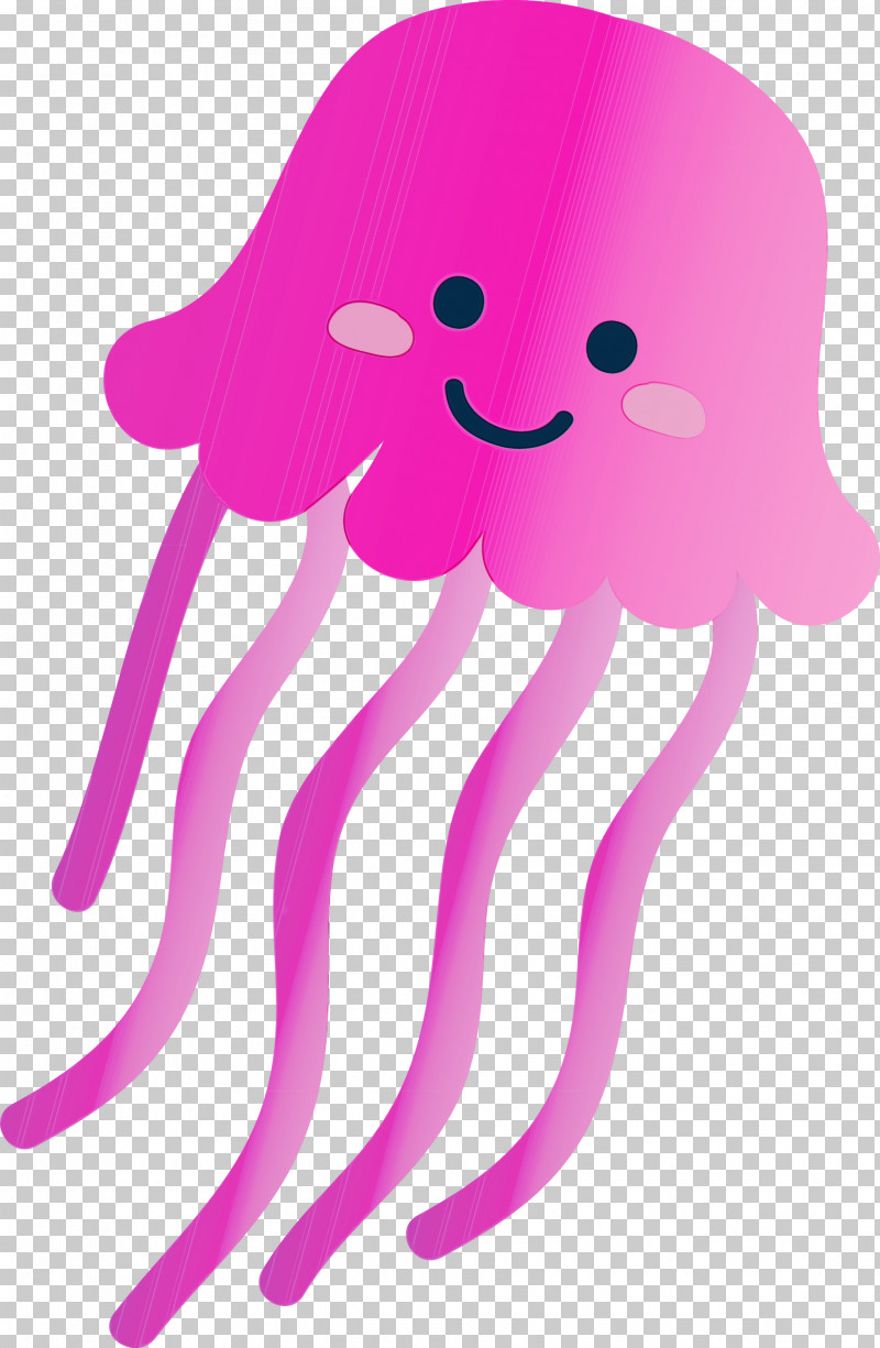 Octopus Pink Violet Cartoon Jellyfish PNG, Clipart, Cartoon, Jellyfish, Magenta, Octopus, Paint Free PNG Download