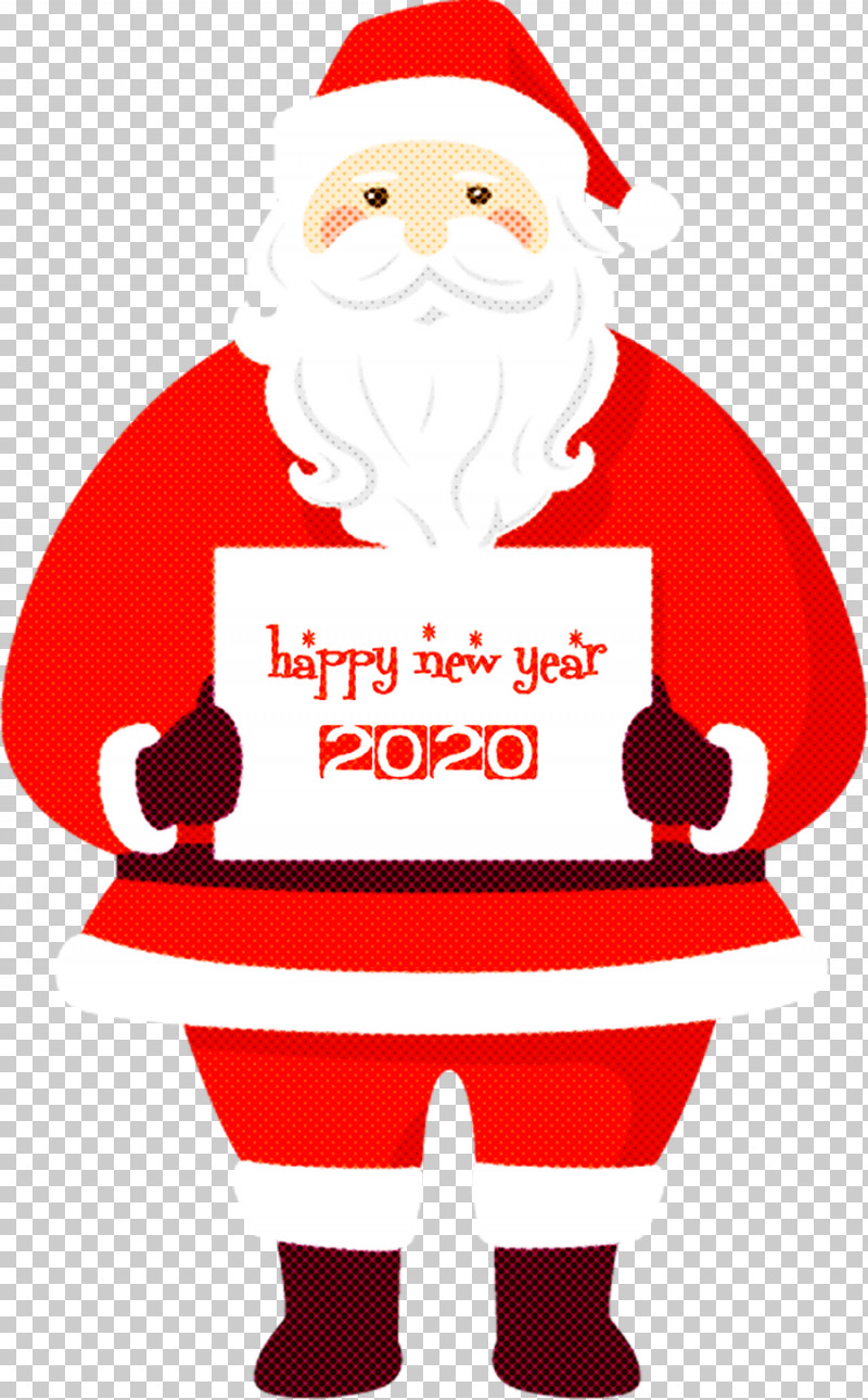 Happy New Year 2020 Santa PNG, Clipart, 2020, Christmas, Christmas Eve, Happy New Year, Santa Free PNG Download