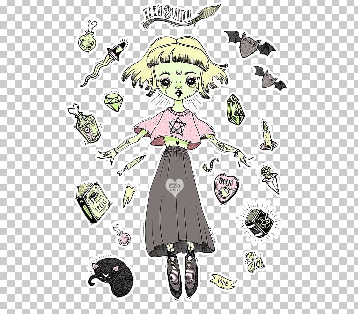 Illustration Drawing Witchcraft Sketch Painting PNG, Clipart,  Free PNG Download
