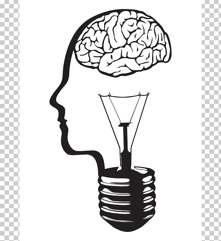 Incandescent Light Bulb Brain PNG, Clipart, Black And White, Brain, Computer Icons, Electricity, Electric Light Free PNG Download