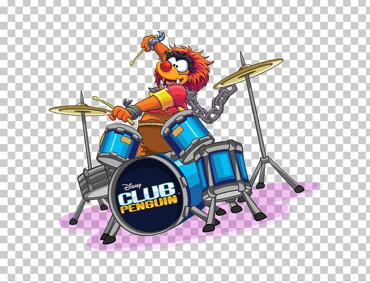 Gonzo Club Penguin Kermit The Frog Drums Miss Piggy PNG, Clipart, Action Figure, Club Penguin, Drum, Drummer, Drums Free PNG Download